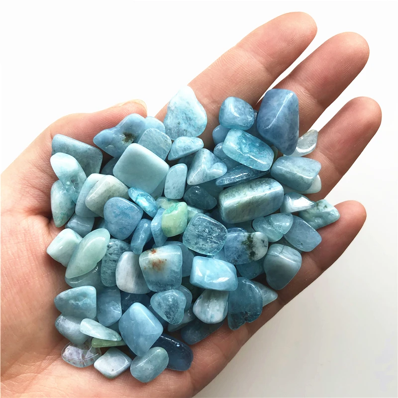 8-12mm Natural Aquamarine Quartz Crystal Stone Rock Chips Specimen Lucky Natural Quartz Crystals 50g