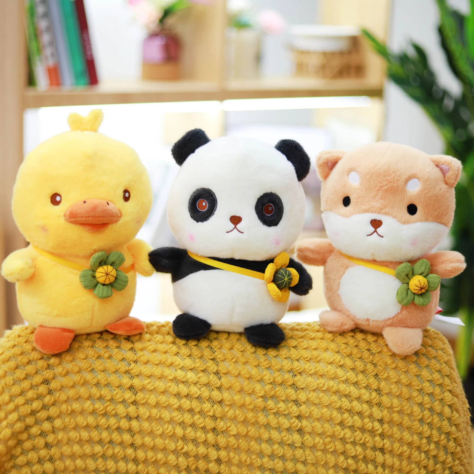 Cute new Simulation cartoon White rabbit panda duck pillow plush comfortable soothing doll fashione decorate birthday gift