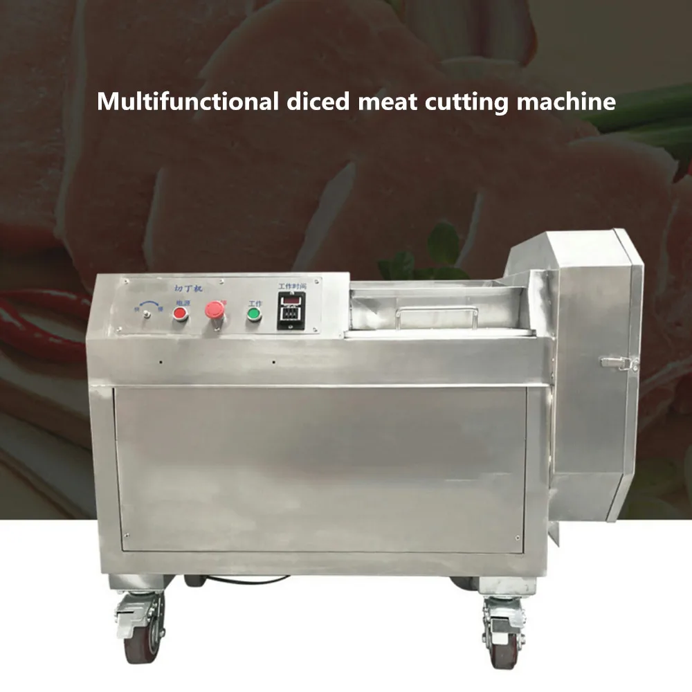Daging Beku Cutter Potong Dadu Daging Babi Mesin Daging Sapi Mesin Pemotong