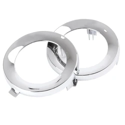 for Subaru Forester 2009-2013 Pair Front Chrome Fog Light Lamp Cover Cap Trim Ring 57731SC000