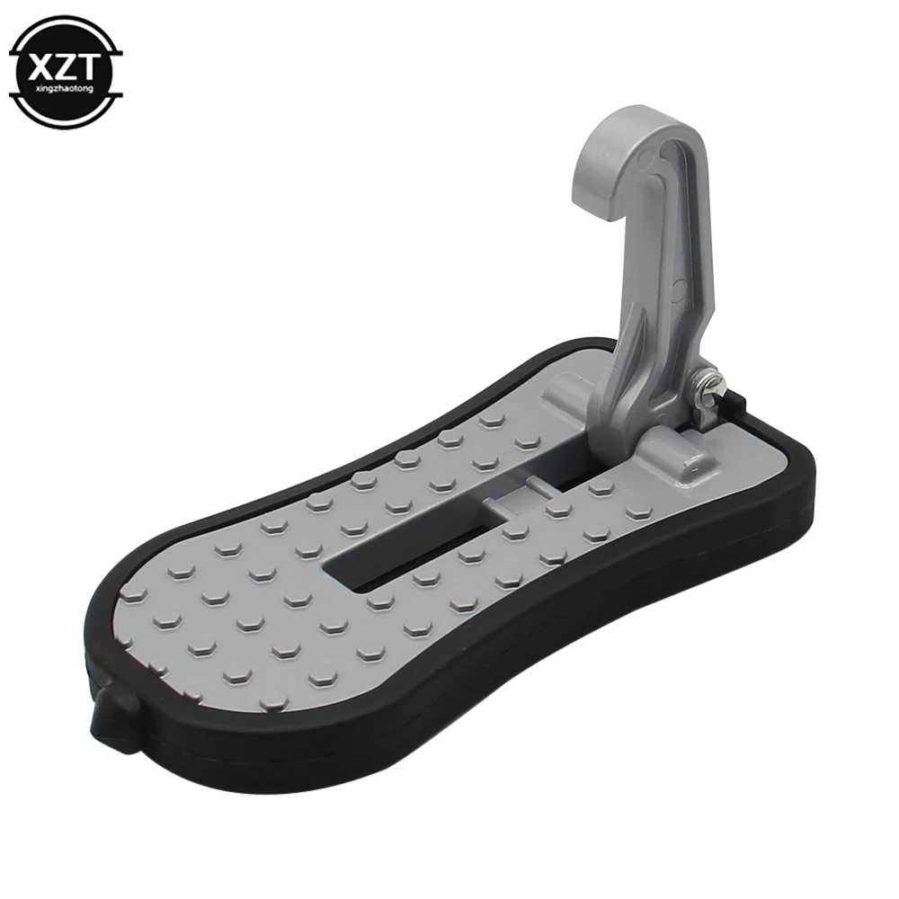 Universal Foldable Car Door Step Pedal Universal Auto Rooftop Luggage Ladder Hooked Foot Pegs Doorstep Safety Hammer