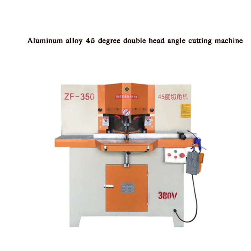 Aluminum alloy 45 degree double head angle cutting machine double head saw high precision miter saw aluminum machine