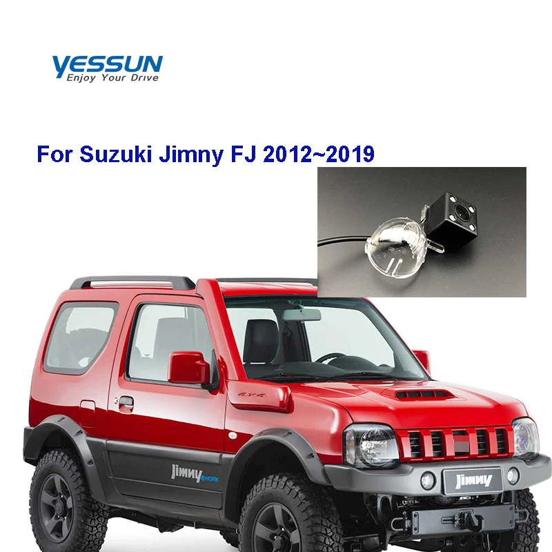 

Камера заднего вида для Suzuki Jimny FJ 2012 ~ 2019 HD COMS ночного видения, автомобильная камера для номерного знака, комплекты заднего вида