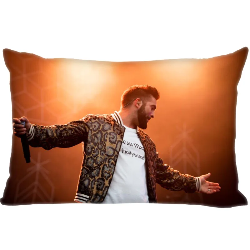 Custom Kendji Girac Pillowcase Zipper Polyester Cotton Pillow Cover Size 35X45cm (One Sides)