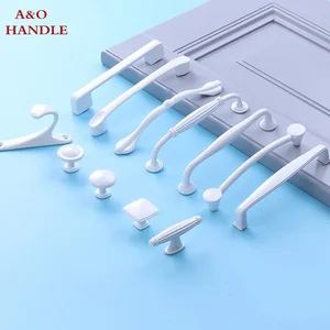 Dây đai trắng cho cửa tủ, đồ nội thất nhà bếp, đơn giản, fuji 7 Tay cầm cửa trắng bán hàng chính - №6