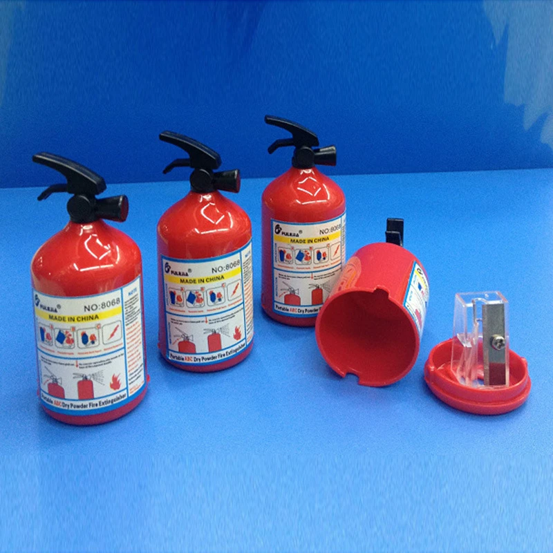 1 Pcs Cartoon fire extinguisher Sharpener Cute Pencil School Office Supplies Creative Stationery item back to school Lovely