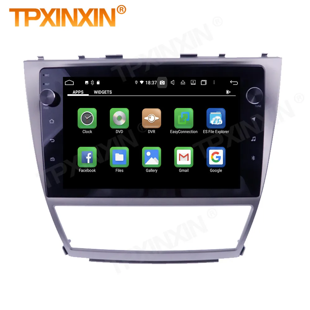 Wireless Carplay Car Android10 Stereo Receiver For Toyota Camry 2006 2007 2008 2009 2010 2011 GPS Radio Audio Recorder Head Unit