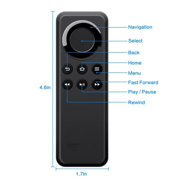 

New CV98LM Replaced Remote Control fit for Fire TV Stick/Box