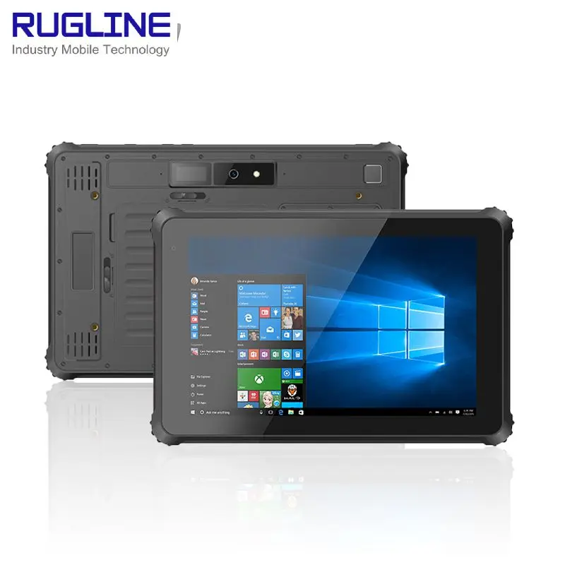 10.1 Inch Waterproof Rugged Industrial Tablet PC With Barcode Scanner Windows 10 OS Handheld Mobile Computer