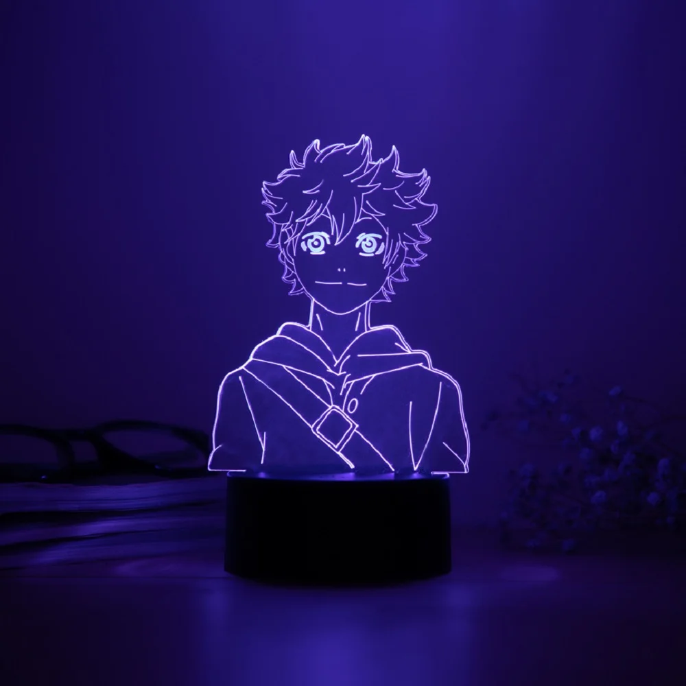 Anime character 3D night light full-time hunter KILLUA ZAOLDYECK USB table lamp birthday gift Christmas gift New Year gift