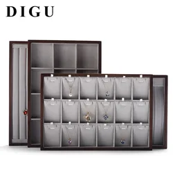 Black walnut jewelry storage tray ring earrings necklace jewelry display tray window display props necklace organizer