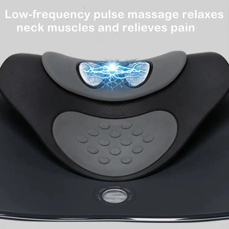 Home Neck Traction Device Low-Frequency Pulse Massager Improves Cervical Curvature Relaxes Muscles And Relieves Lieves Neck Pain