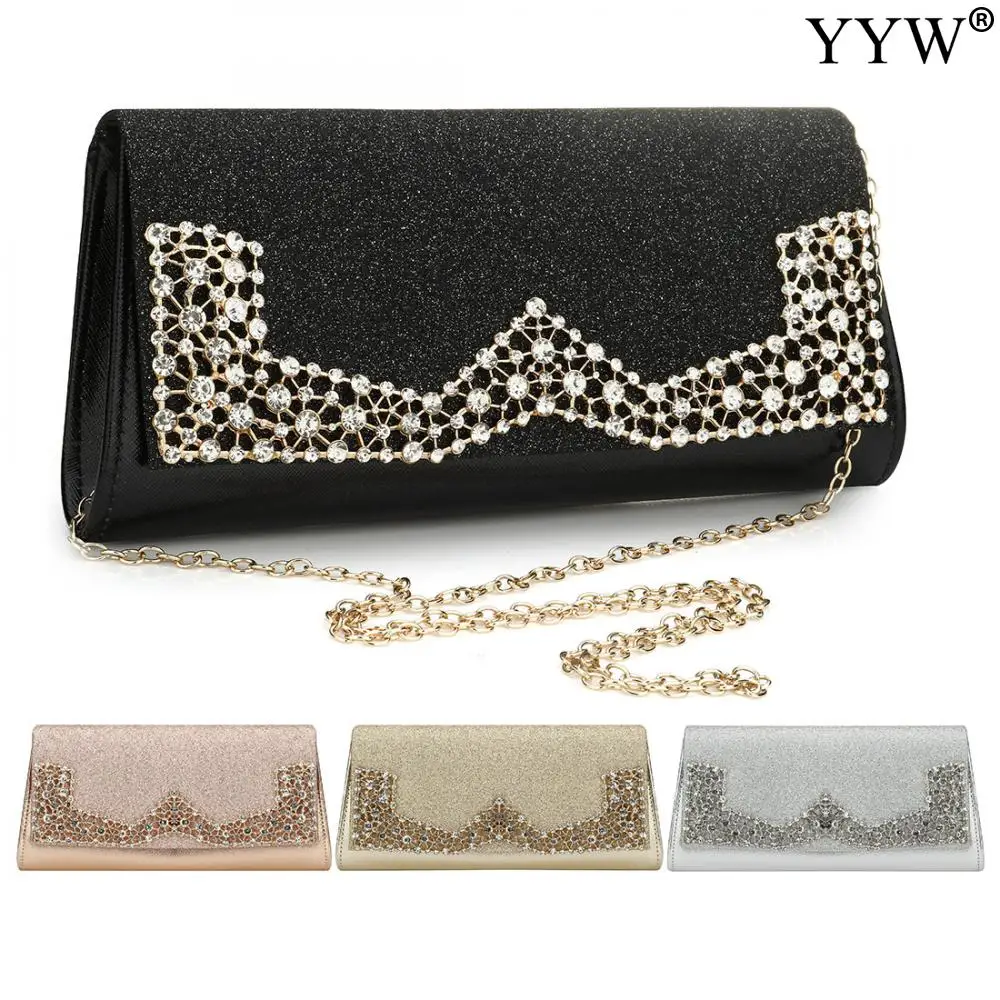 

Elegant Women Clutch Bag Evening Bag With Diamonds Exquisite Design For Women Ladies Wedding Party Purse Female Clutches Bolsos