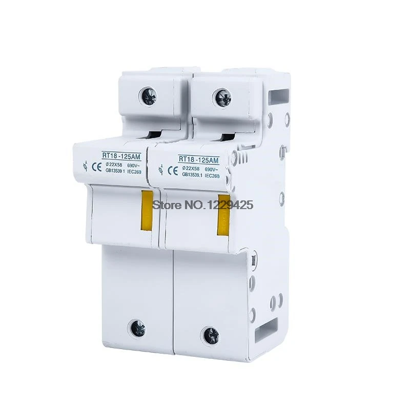 RT18-125AM AC 690V 125A DIN Rail Mount Fuse Holde 1P 2P 3P 4P