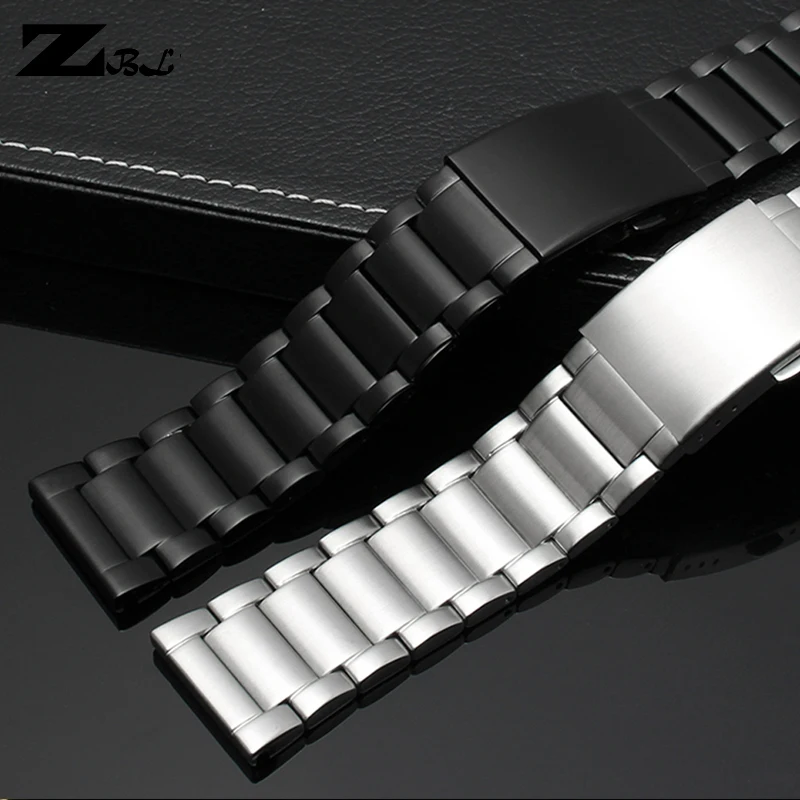 Gold Color Stainless steel watchband 22mm 24mm 26mm 28mm men\'s solid metal bracelet for diesel DZ7333 DZ4344 watches band