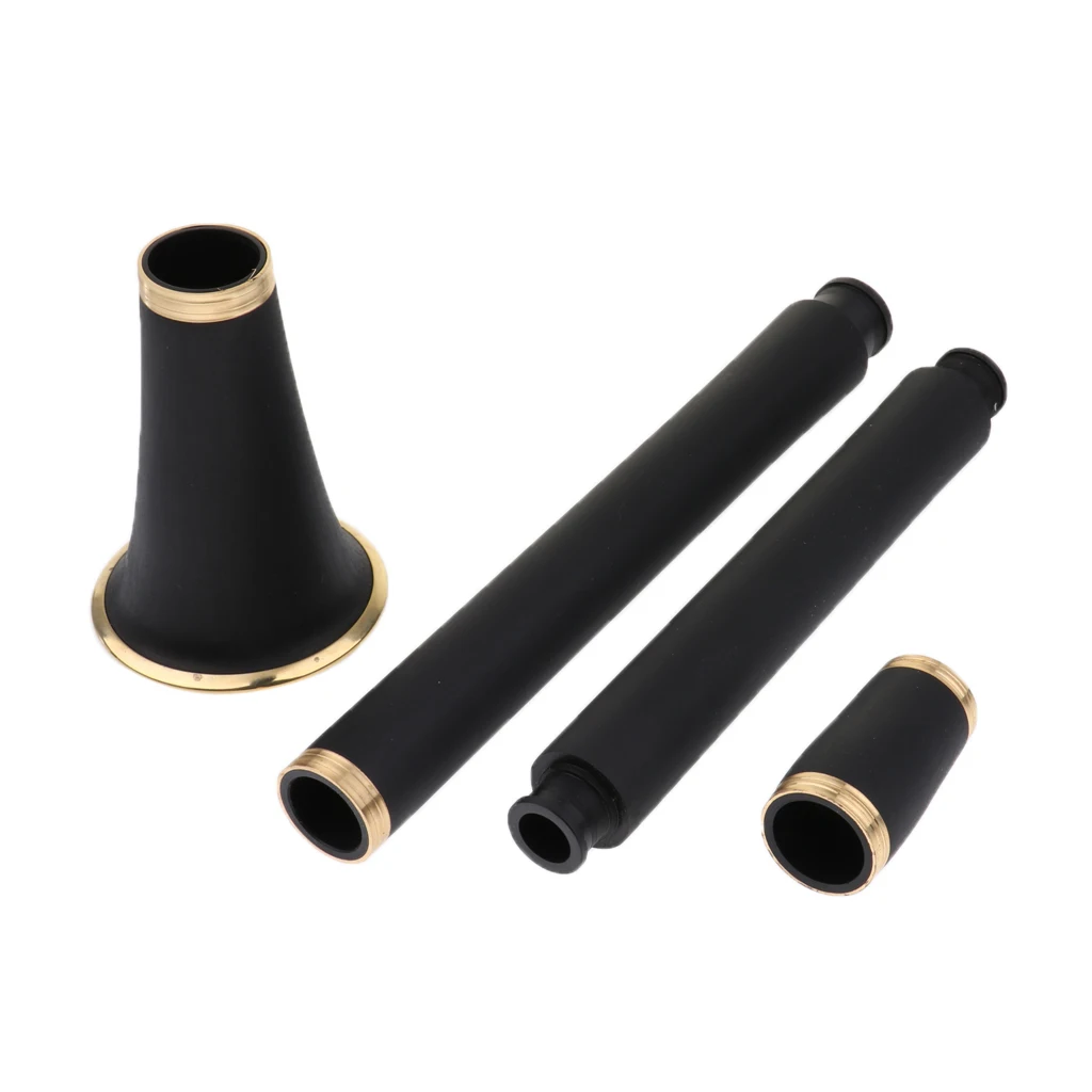 1 Pack DIY ABS Clarinet Body Black Woodwind Instrument Parts