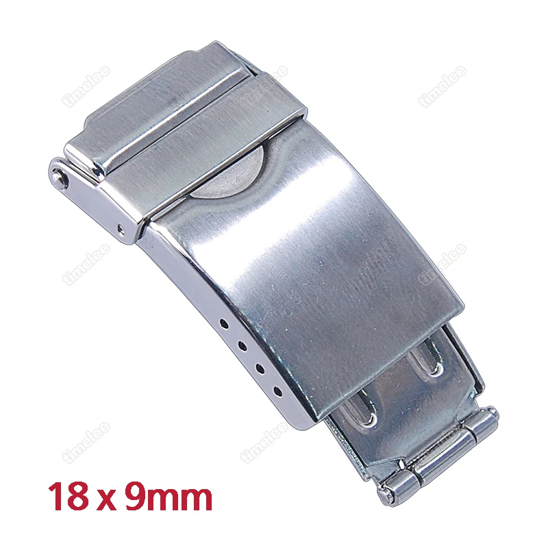 NEW Stainless Steel BUCKLE SAFETY CLASP metal band 18*9mm 20*10mm strap bracelet BUCKLE
