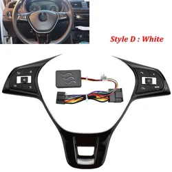 Multifunction Steering Wheel Control Button Switch Volume Button Audio Switch Button For VW Polo Golf Sagitar Lavida 2015-2019