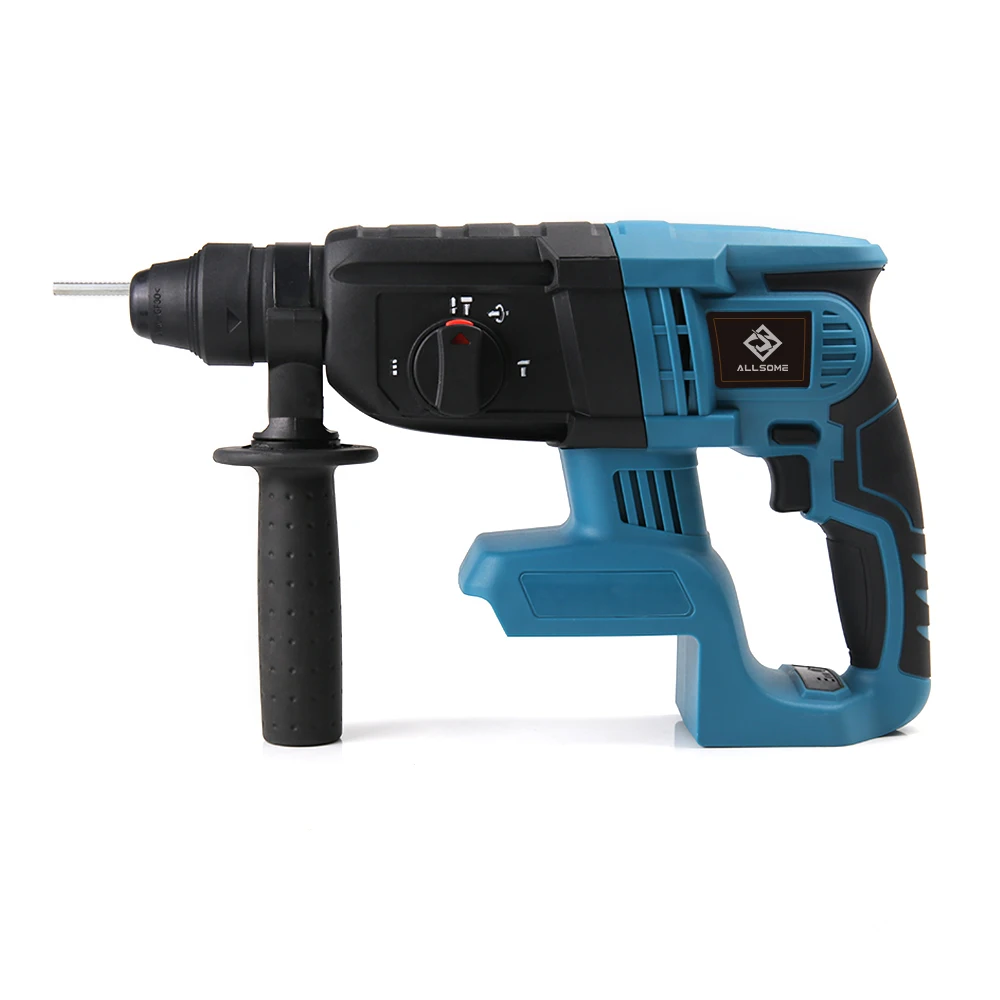 ALLSOME Brushless Cordless Rotary Hammer Drill Tool Rechargeable Hamer Impact Drilll Rechargeable Power Tools