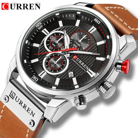Luxury Men's Sport Chronograph Watch Curren