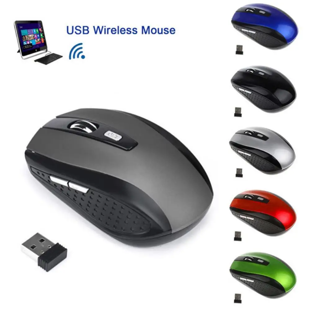 Bluelans Wireless Gaming Mouse 1200DPI 2.4GHz Optical USB Receiver Mice for PC Laptop