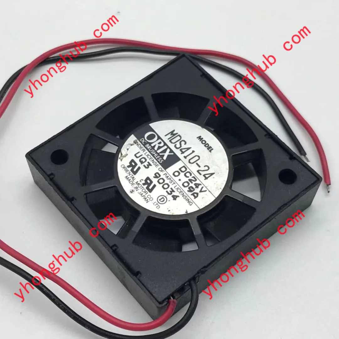 ORIX MDS410-24 DC 24V 0.09A 2-Wire 40x40x10mm Server Cooling Fan