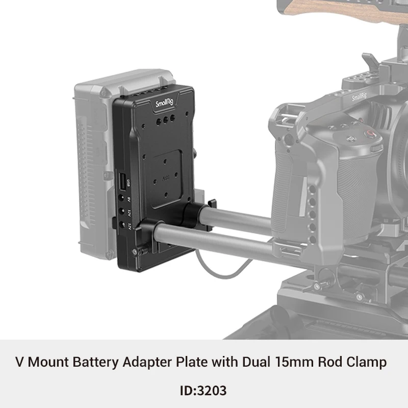 SmallRig V Mount Battery Adapter Plate with Crab-Shaped/Crab