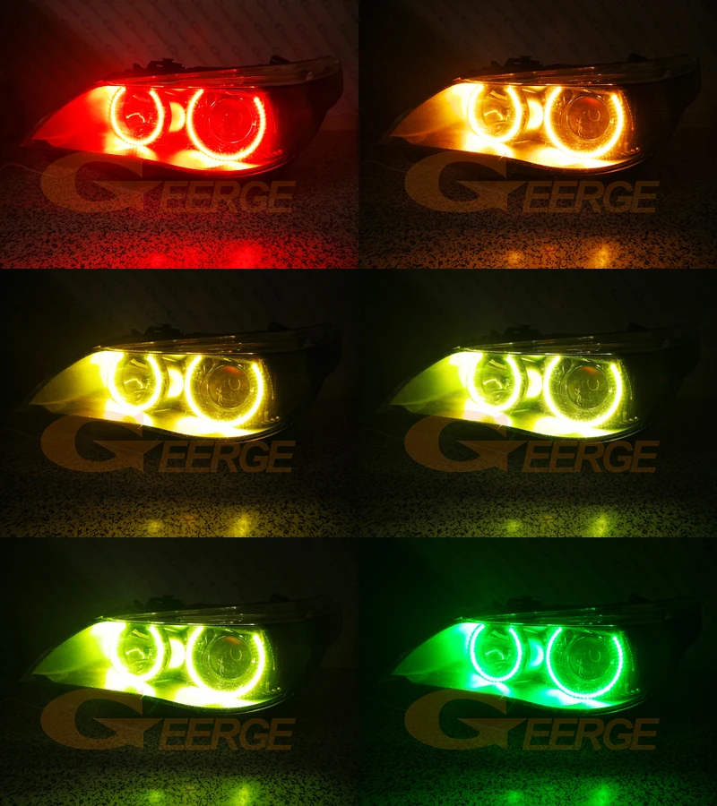 RF Remote Bluetooth-Compatible APP Multi-Color RGB Led Angel Eyes Kit For BMW E60 E61 M5 520i 525i 530i 540i 545i 550i Pre LCI