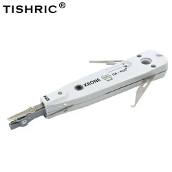 TISHRIC-crimpadora profesional Krone RJ45, Kit de red lsa-plus, Cable de teléfono de telecomunicaciones, herramienta de prensado de punzón óptico RJ11