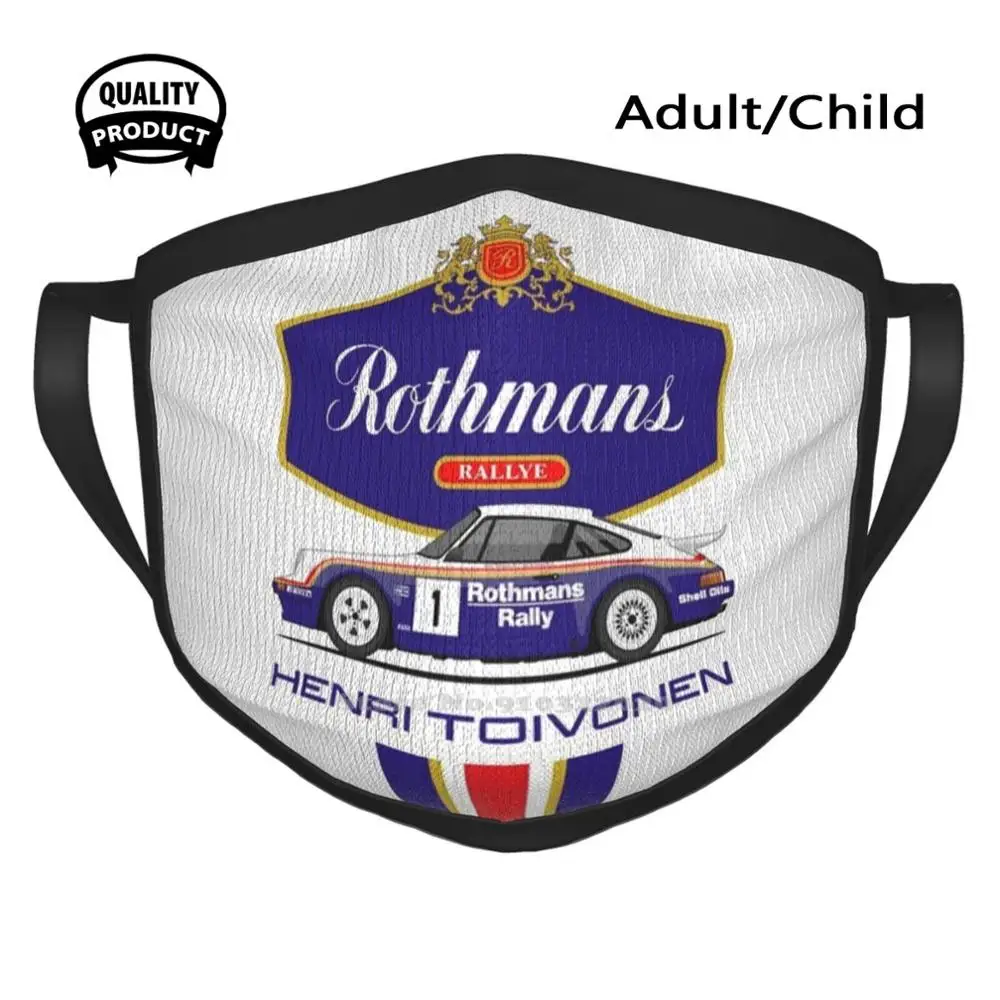 Henri Tovonen Rothmans 사이클링 사냥 하이킹 캠핑 통기성 입 마스크, Rothmans 랠리 레이싱 팀 Wrc