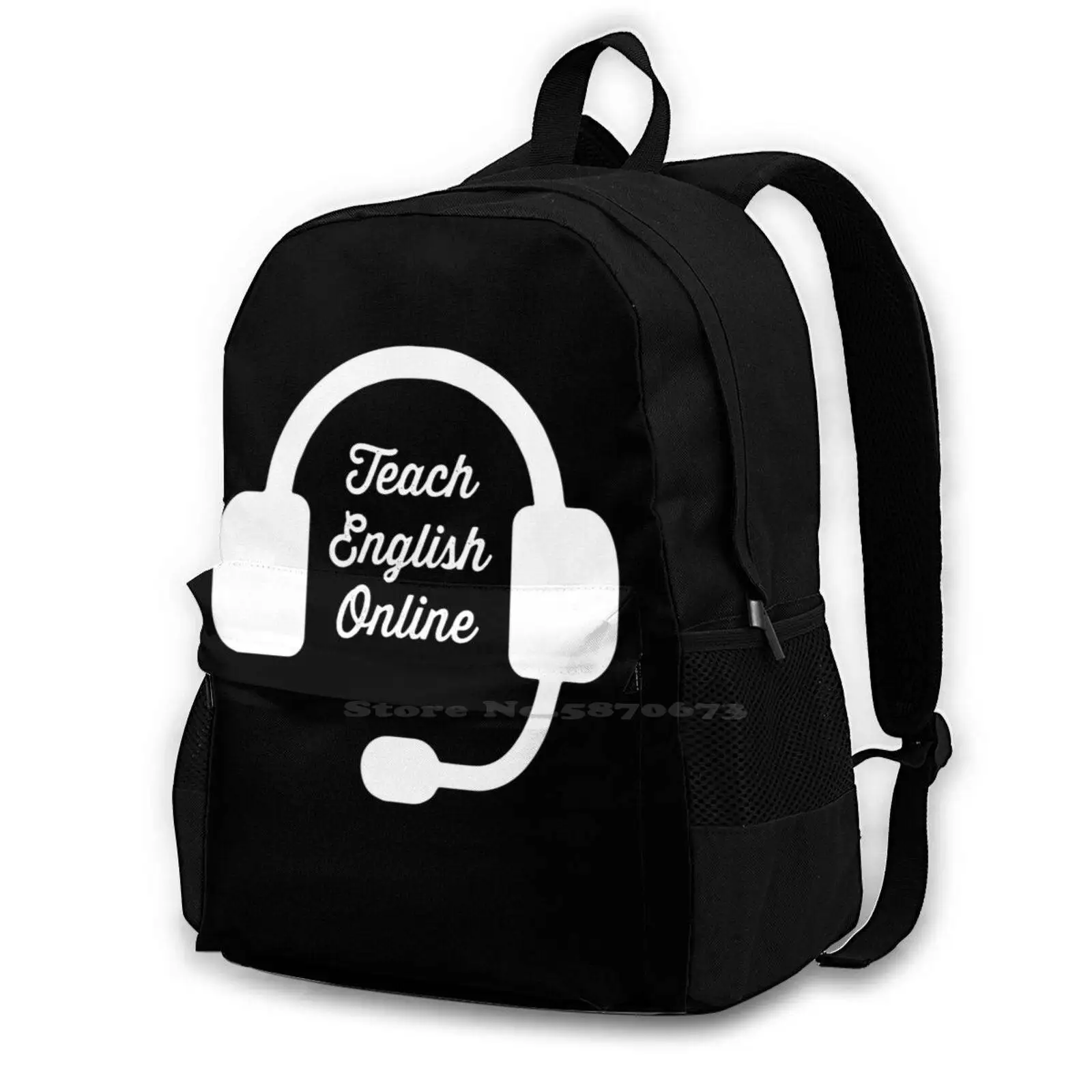 Teach English Online | Esl Teacher | Online English Teacher Backpack For Student School Laptop Travel Bag Online Teacher Teach