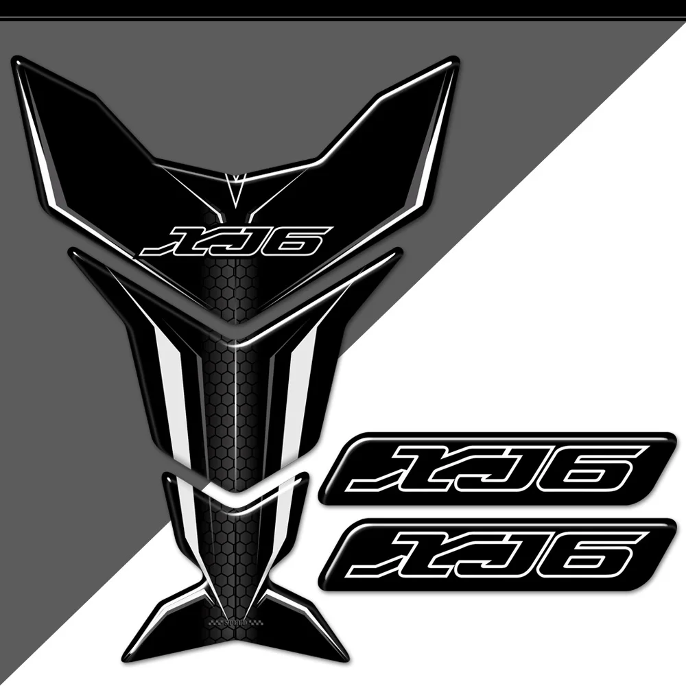 XJ600 XJ 600 For Yamaha XJ6 Diversion Tank pad Protective Fish Bone Stickers Emblem Badge Logo Motorcycle TankPad