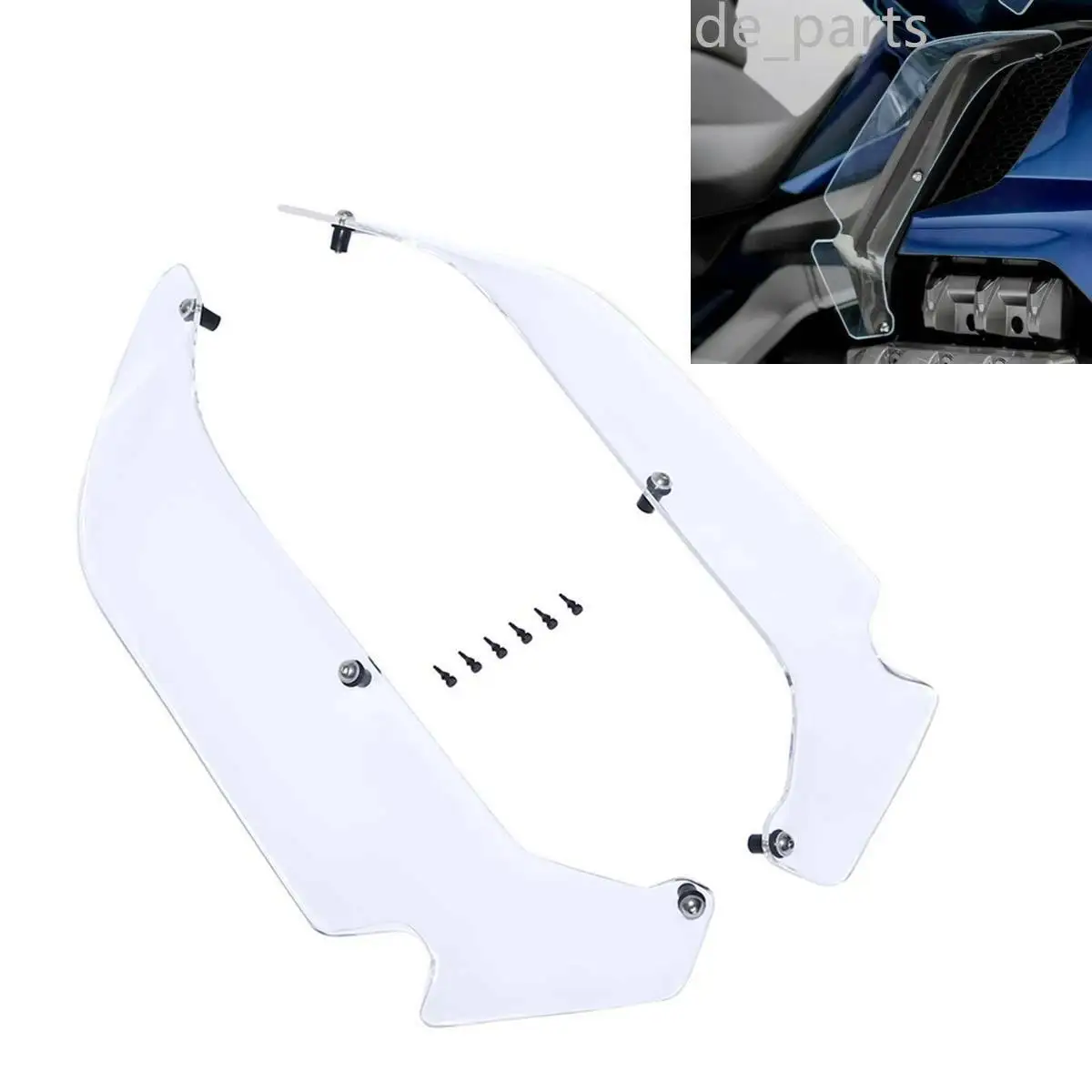 ABS Plastic Clear Lower Air Deflector For Honda Goldwing 1800 GL1800 2019 2020 2021 2022 2023 2018-2024 Motorcycle Accessories