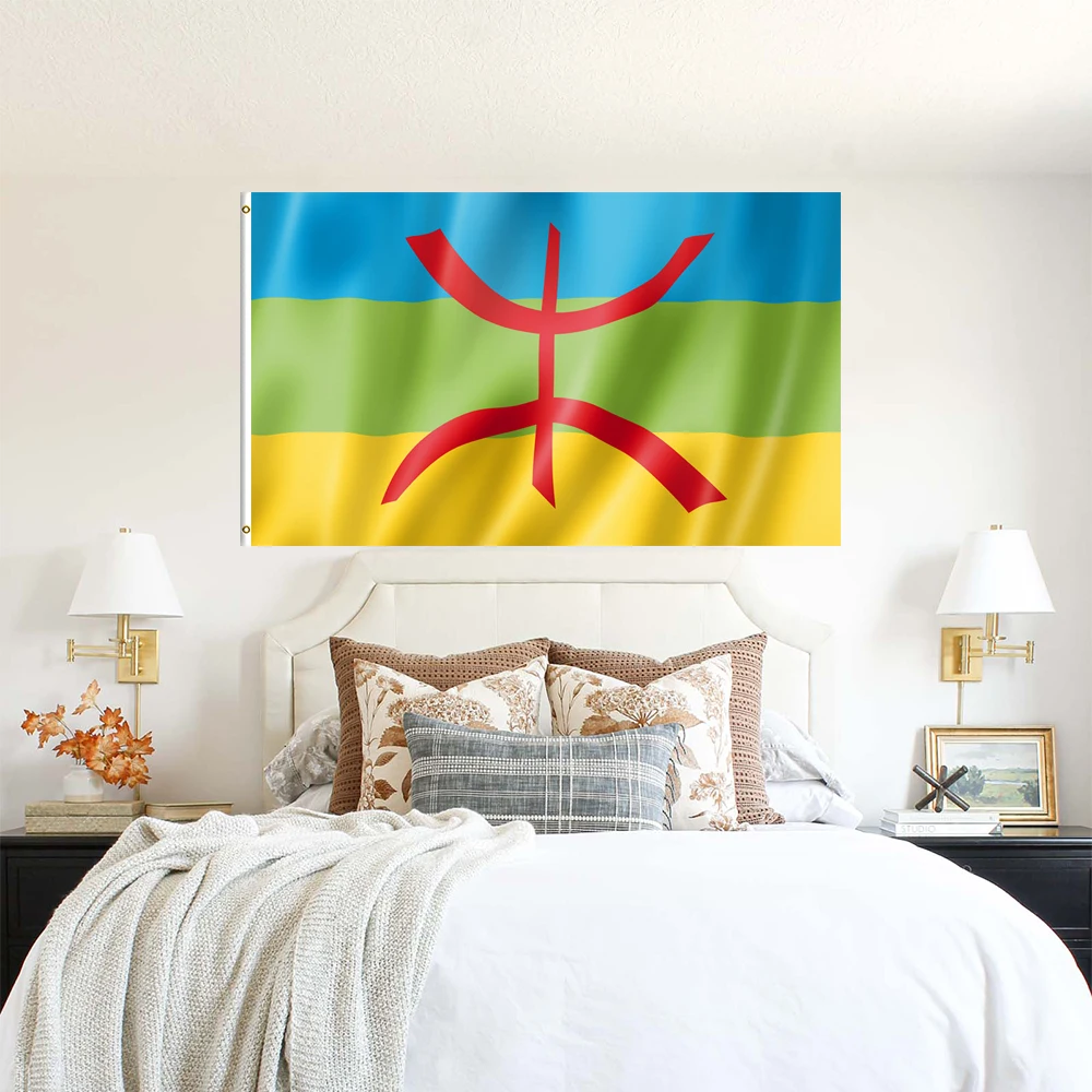 Flagnshow 90x150cm Berber North Africa Flag Amazigh Flags