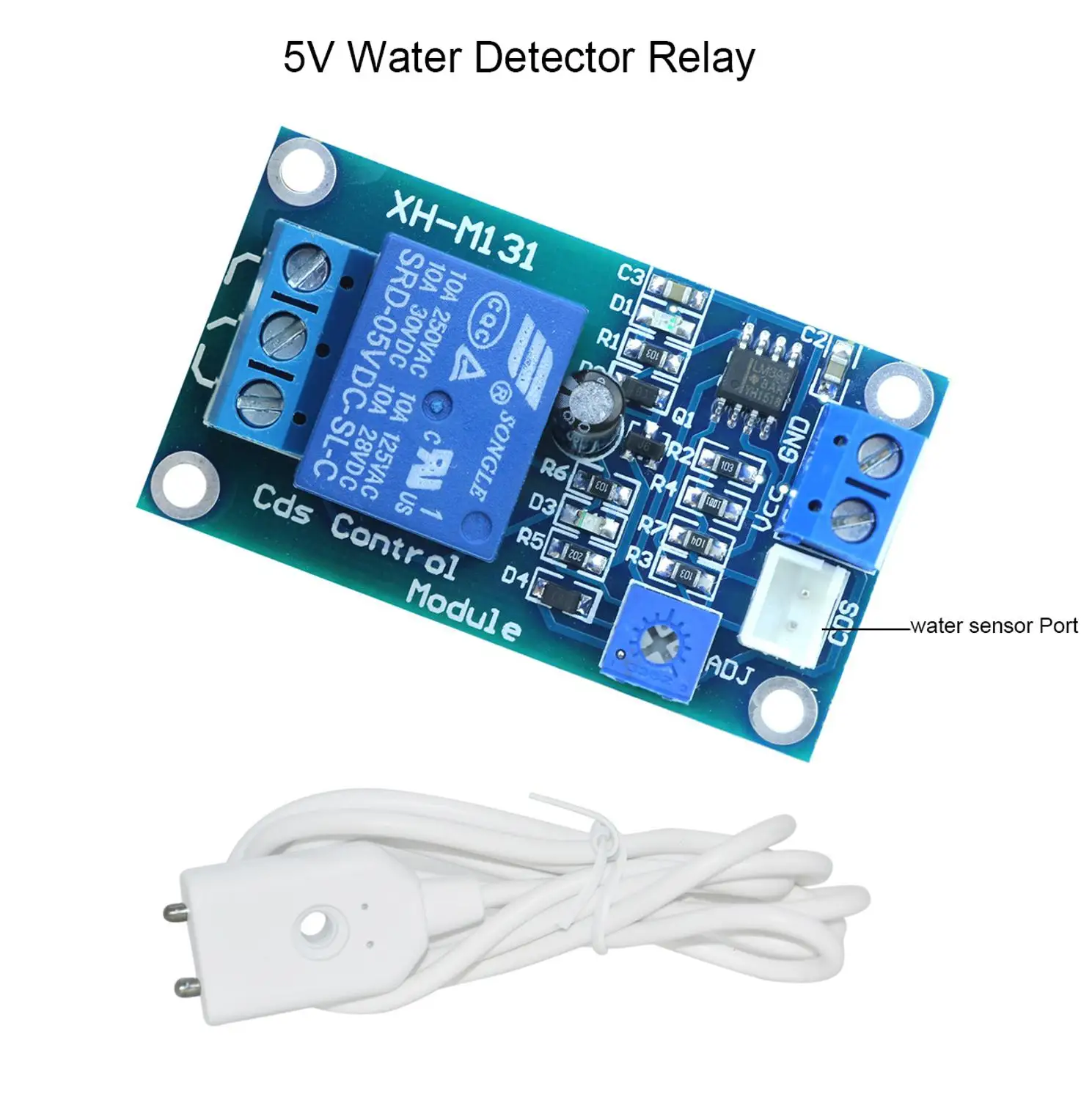 5V 12V  Water level Sensor Detector Relay Module  Leak Water Leakage Alarm Automatic Switch For water pump