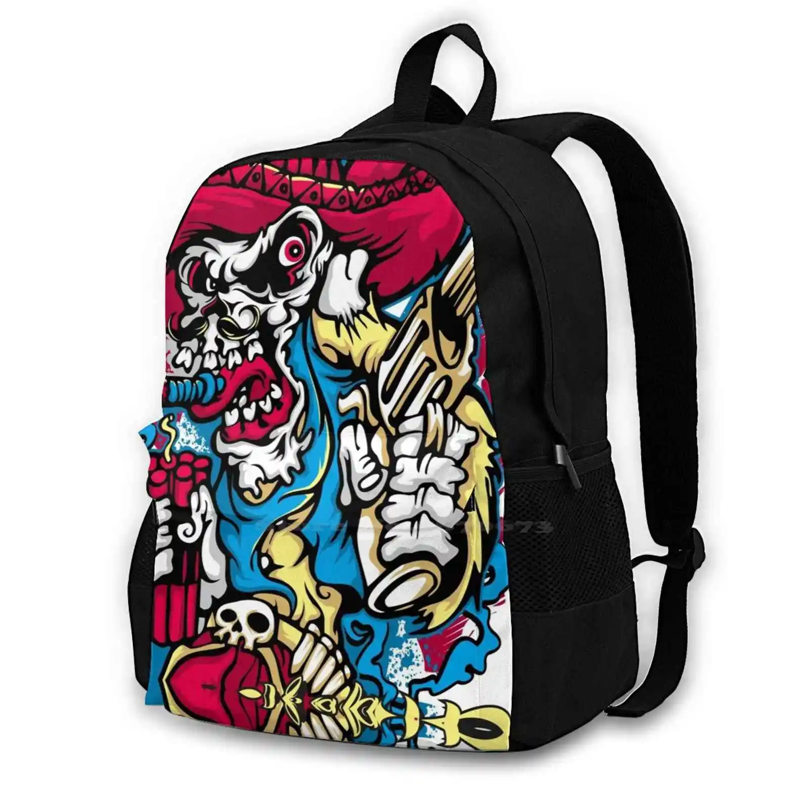 

Cool Skeleton Skull Travel Laptop Bagpack School Bags Skull Skeleton Skull Drawing Skull Tattoo Skull With Skull And Bones