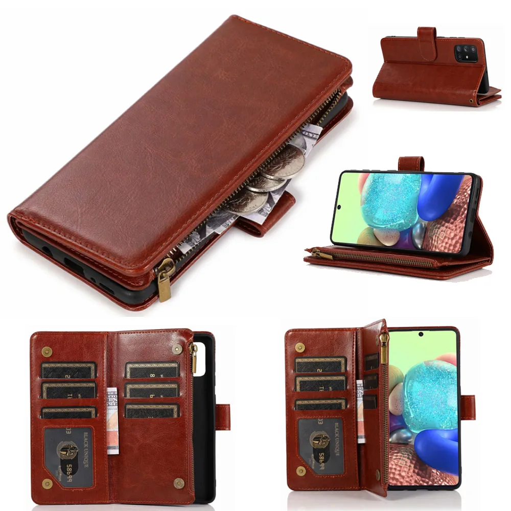 Wallet Case For Huawei Honor 8A/Y6 PRO 2019/Y6 2019 9 Card Slot Phone Cover Bag Multifunction Leather phone Flip cover bags