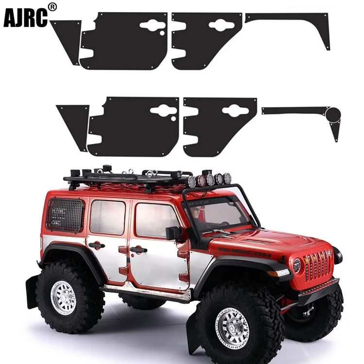 Suitable for 1/10 RC car AXIAL SCX10 III Wrangler body surround metal decorative sheet Car Door metal skid plate