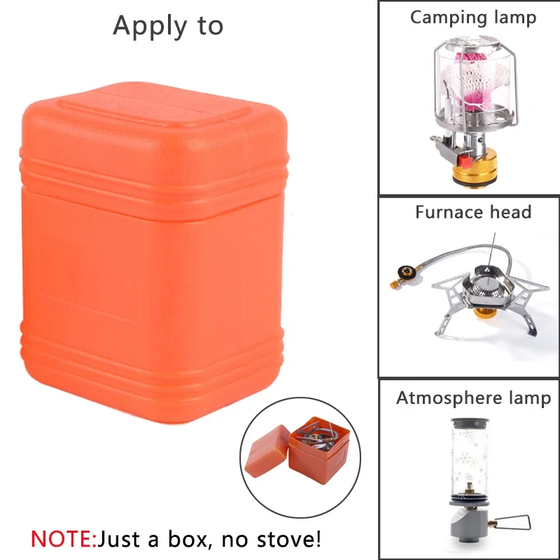 Outdoor Camping Stove Storage Box With Lid Furnace Box Stove Accessories Tools Storage Plastic Box