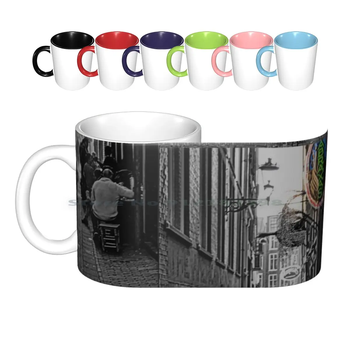 Abraxas Coffee Shop Holland Ceramic Mugs Coffee Cups Milk Tea Mug Abraxas Coffee Weed Holland Europe Cafe Street Photography