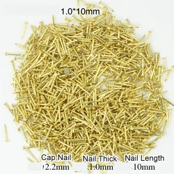 100g Copper-plated iron mini nails Material iron Gift Box Nail Woodworking nails Iron Nails Diy Fittings Special Round Head Nail