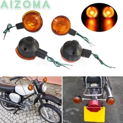 4pcs Motorcycle 12V Filaments Turn Signal Blinker For Simson S50 S51 S70 S 50 51 70 Front & Rear Light Plastic Indicator Lamp