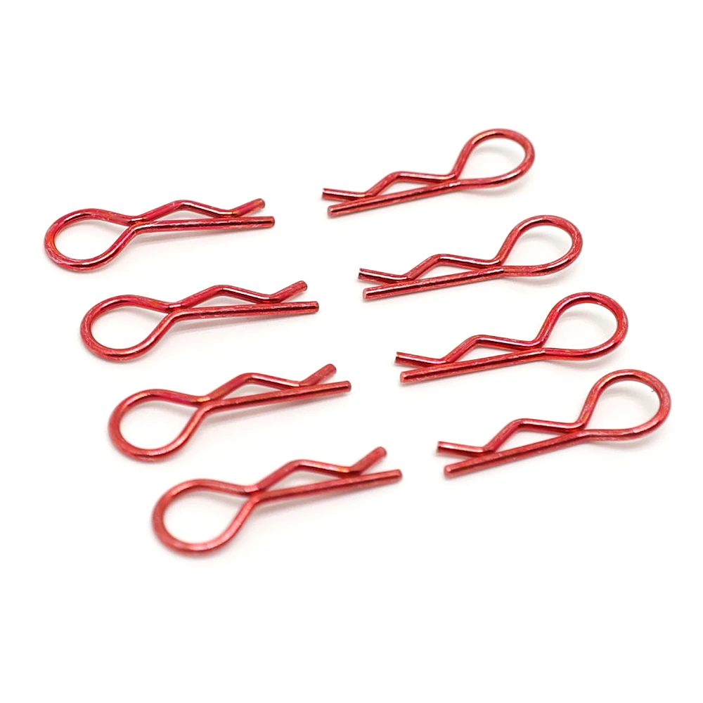 20pcs Body Shell Clips Secure R Shape Pins For 1/10 HPI Himoto HSP RC Car Redcat 1/12 Model