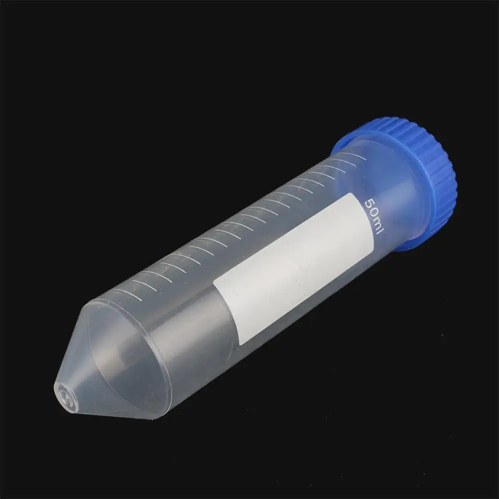 Tubo centrífugo de 10/15/50ml, tubo de ensayo para centrífuga, tapa de tornillo, fondo cónico, Vial de muestra, contenedor de laboratorio, 10 Uds.