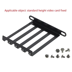 Metal Graphics VGA Card Bracket Holder Side Converted Computer Radiator Support A/V Video Game Cable Expansion Bracket