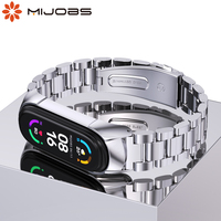 Strap For Xiaomi Mi Band 6 5 4 3  Mi Band 6 Strap Miband 5 Wristbands Bracelet Metal Stainless Opaska Correa NFC Global Version