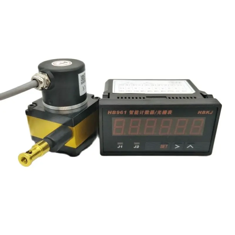 Linear Draw Wire Encoder Distância Medindo Cabo Transdutor de Movimento com Digital Counter Display Table Hb961 Cesi-s1000p