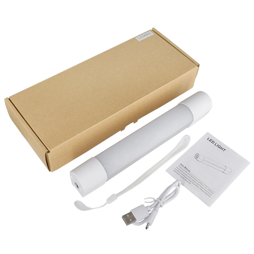 PALO-Luz LED portátil de emergencia para exteriores, linterna de mesa recargable, brillo ajustable, carga USB, modo SOS
