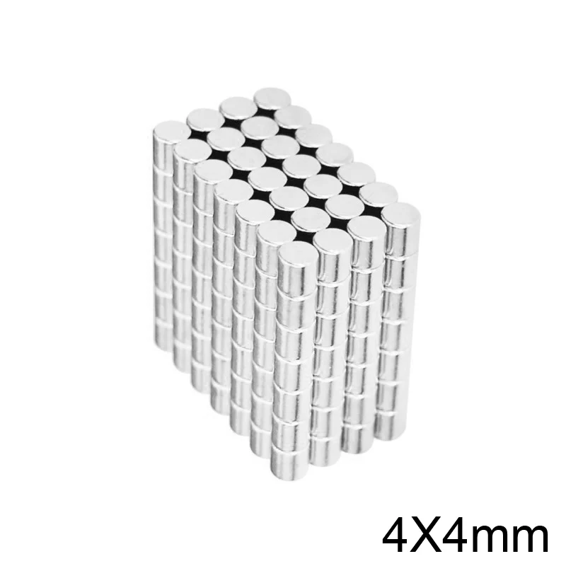 50/100/200/500/1000PCS  4x4 Mini Small Round Magnets N35 Neodymium Magnet Dia 4x4mm Permanent NdFeB Strong Powerful Magnets 4*4