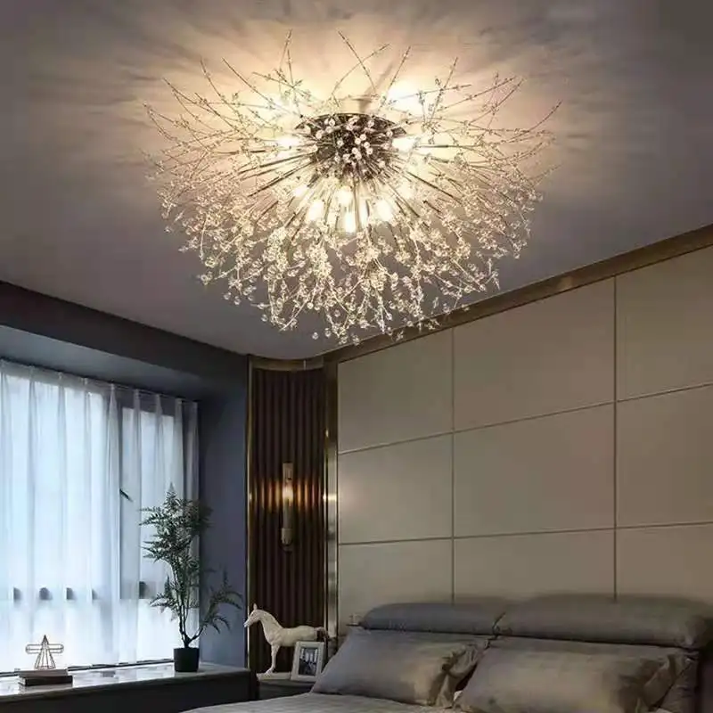 

Post-modern tree branch chandelier firefly light Nordic Ceiling chandelier creative luxury restaurant bar flush mount light